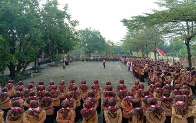 UPACARA PERINGATAN HARI PRAMUKA KE-61